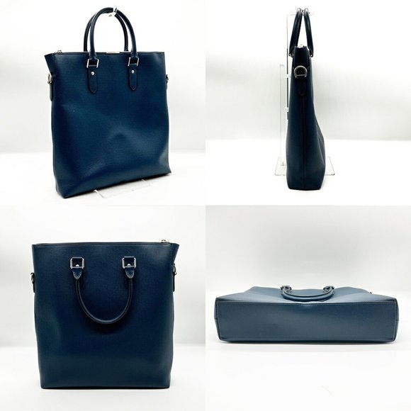 Louis Vuitton Anton Tote M33433 Navy Taiga Leather Men's LOUIS VUITTON
